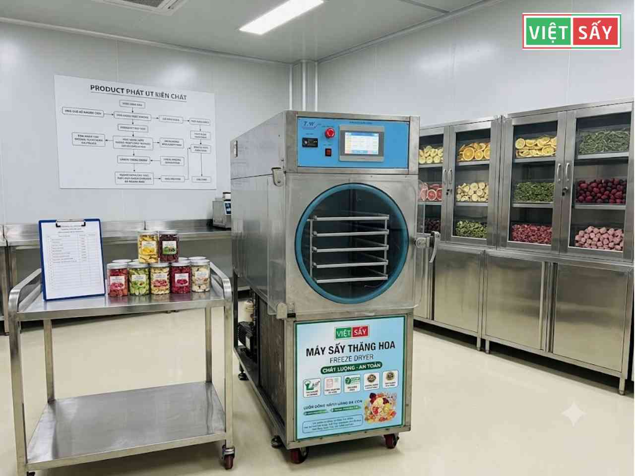 Máy sấy thăng hoa 10kg Việt Sấy